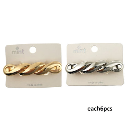 Metal Twist Barrette Clip
