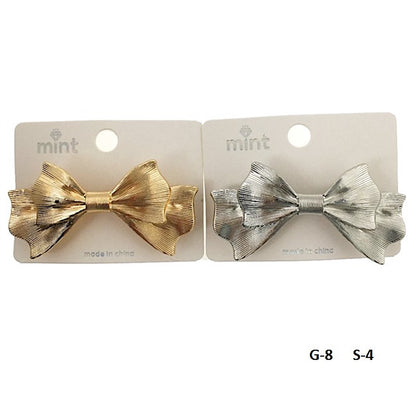 Metal Bow Barrette Hair Clip