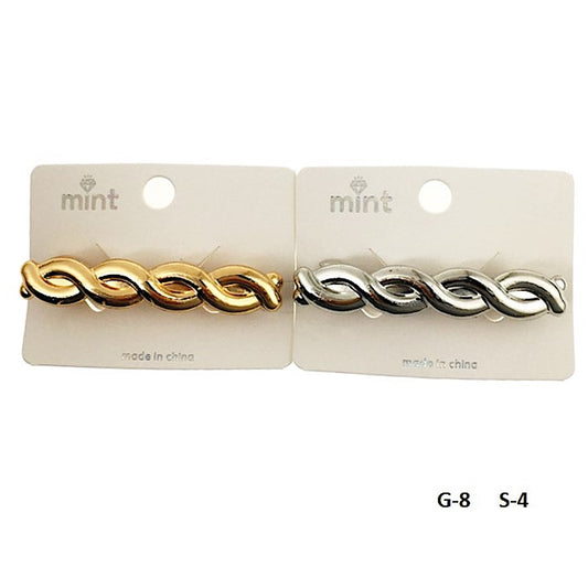 Metal Twist Barrette Clip