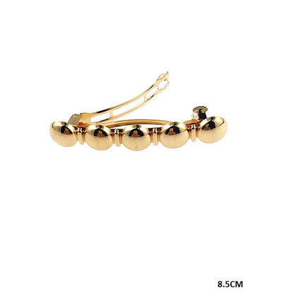 Metal Bubble Row Barrette Clip