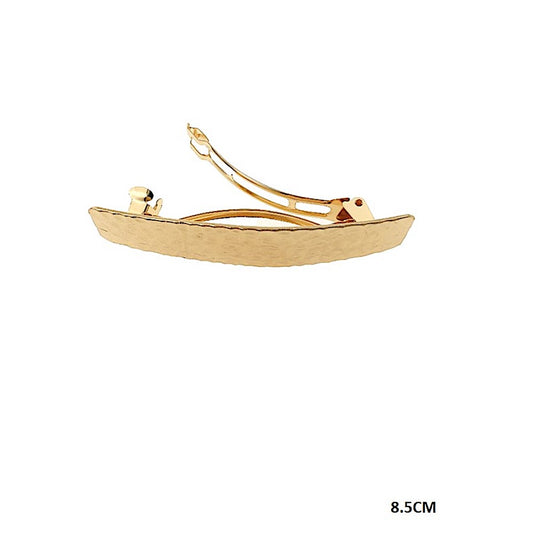 Hammered Metal Barrette Clip