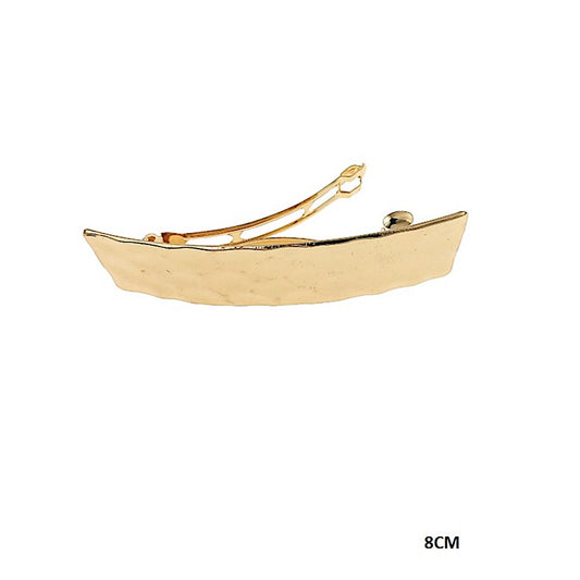 Hammered Metal Barrette Clip