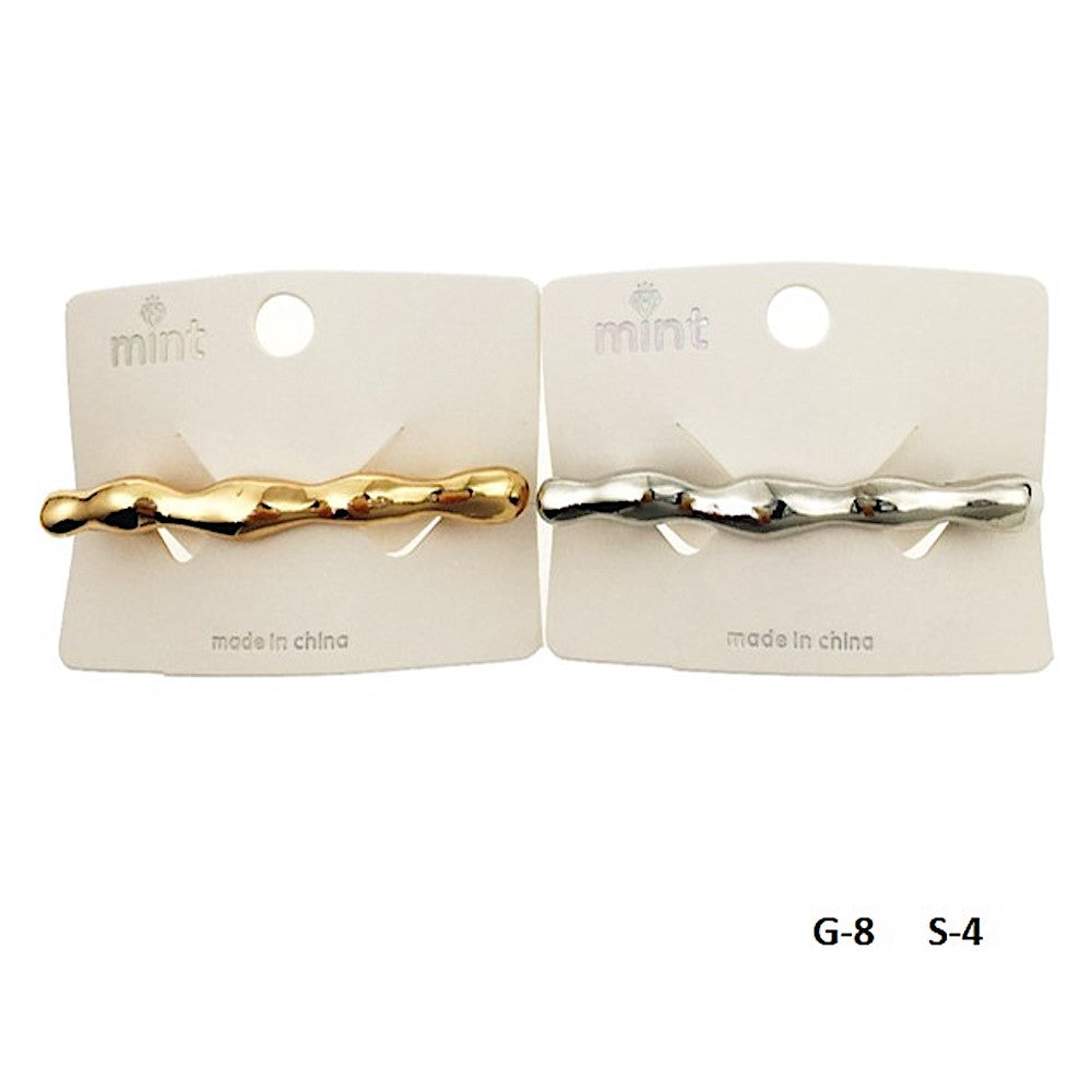 Abstract Molten Metal Barrette Clip
