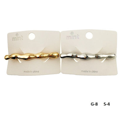Abstract Molten Metal Barrette Clip