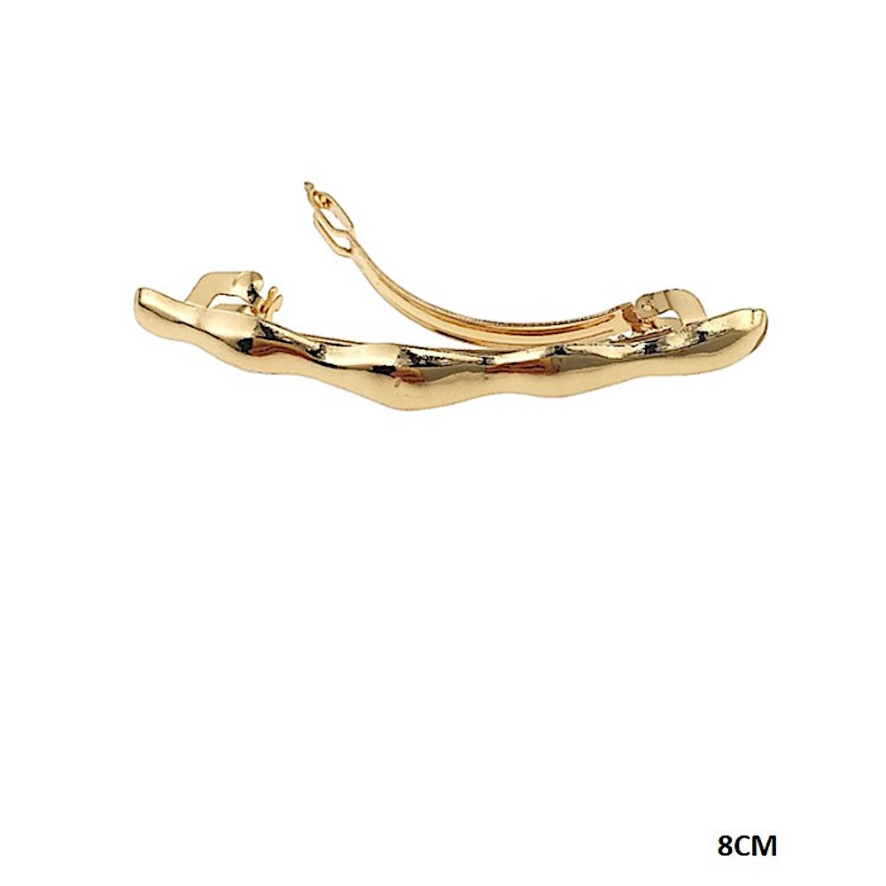Abstract Molten Metal Barrette Clip