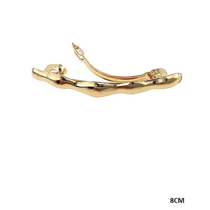 Abstract Molten Metal Barrette Clip