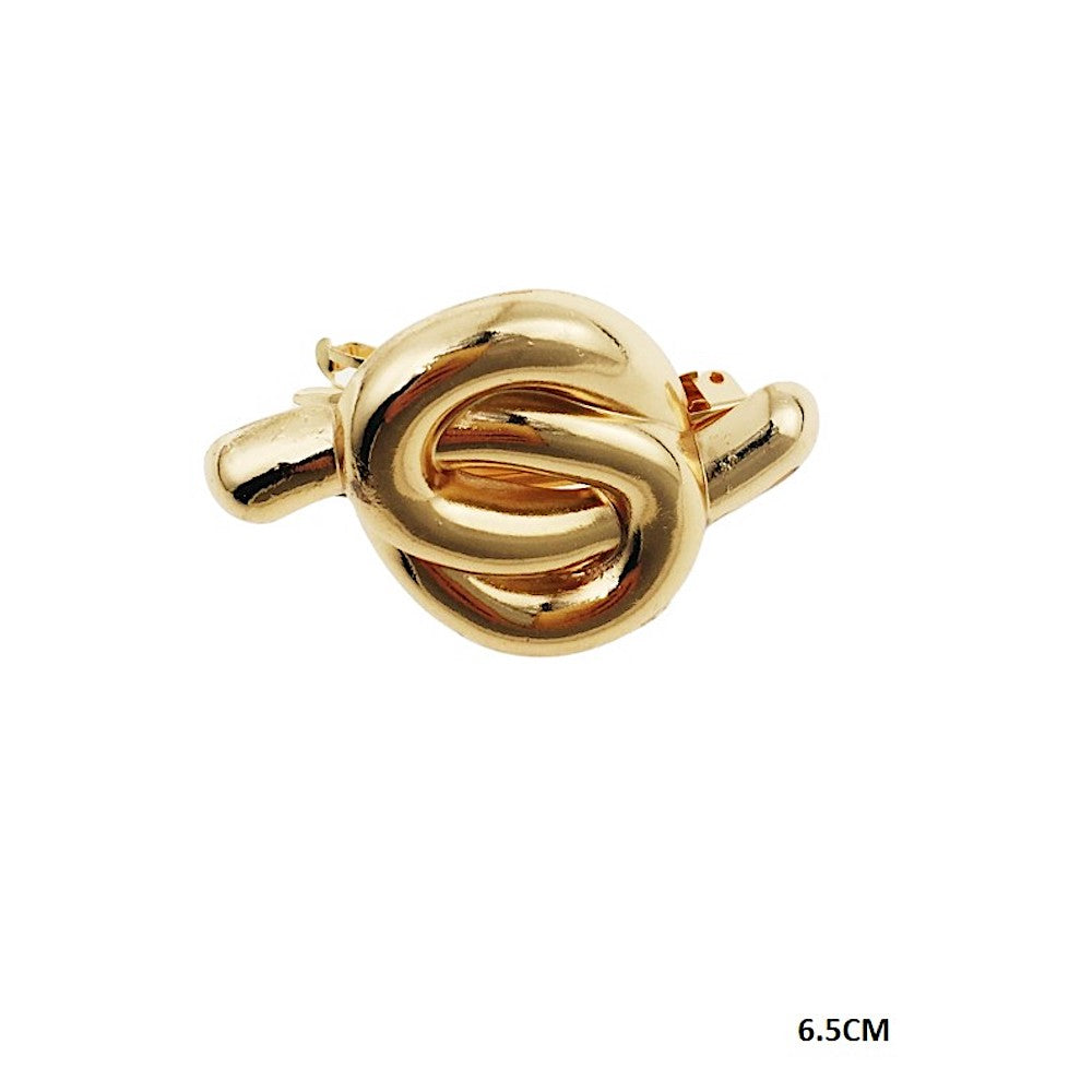 Metal Twist Knot Barrette Clip