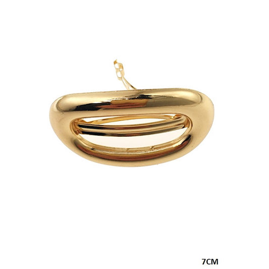 Metal Oval Barrette Clip