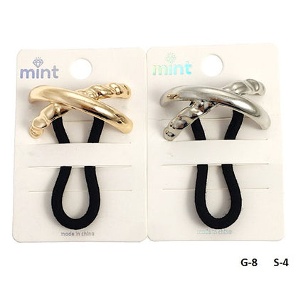 Metal Criss Cross Hair Tie
