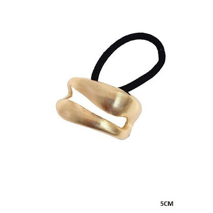 Lined Metal Cutout Hair Tie