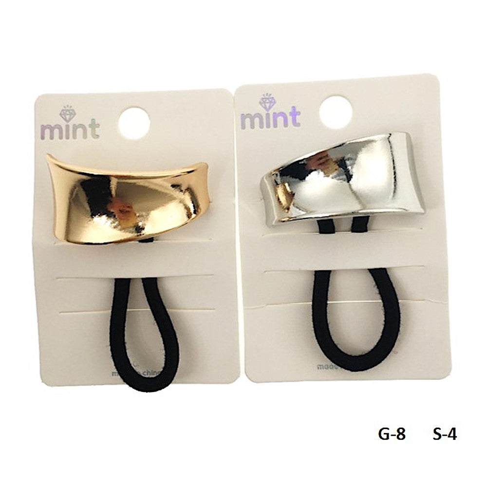 Polished Metal Hair Tie