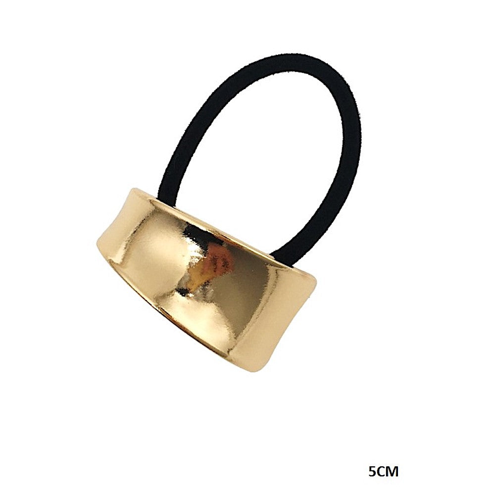 Polished Metal Hair Tie