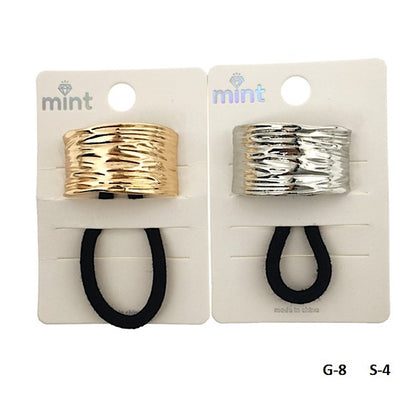 Textured Metal Hair Tie