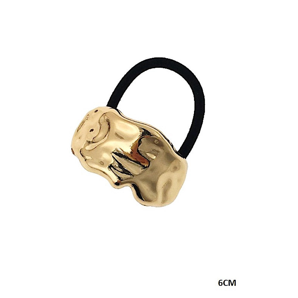 Molten Metal Sculptural Hair Tie