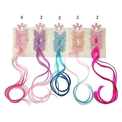 Ombré Hair Extension Butterfly Hair Clips