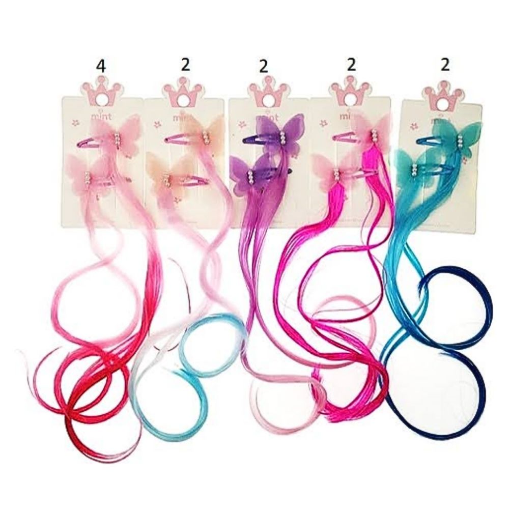 Ombré Hair Extension Butterfly Hair Clips