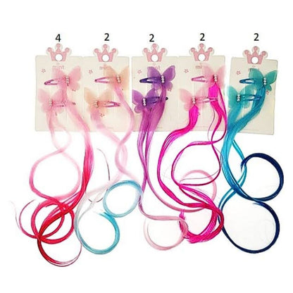 Ombré Hair Extension Butterfly Hair Clips