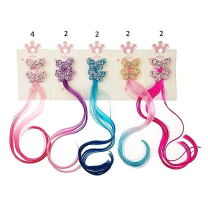 Ombré Hair Extension Butterfly Hair Clips