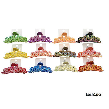 Iridescent Swirl Claw Clip