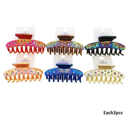 Iridescent Oil-Slick Claw Clip