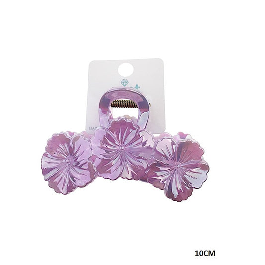 Iridescent Flower Claw Clip