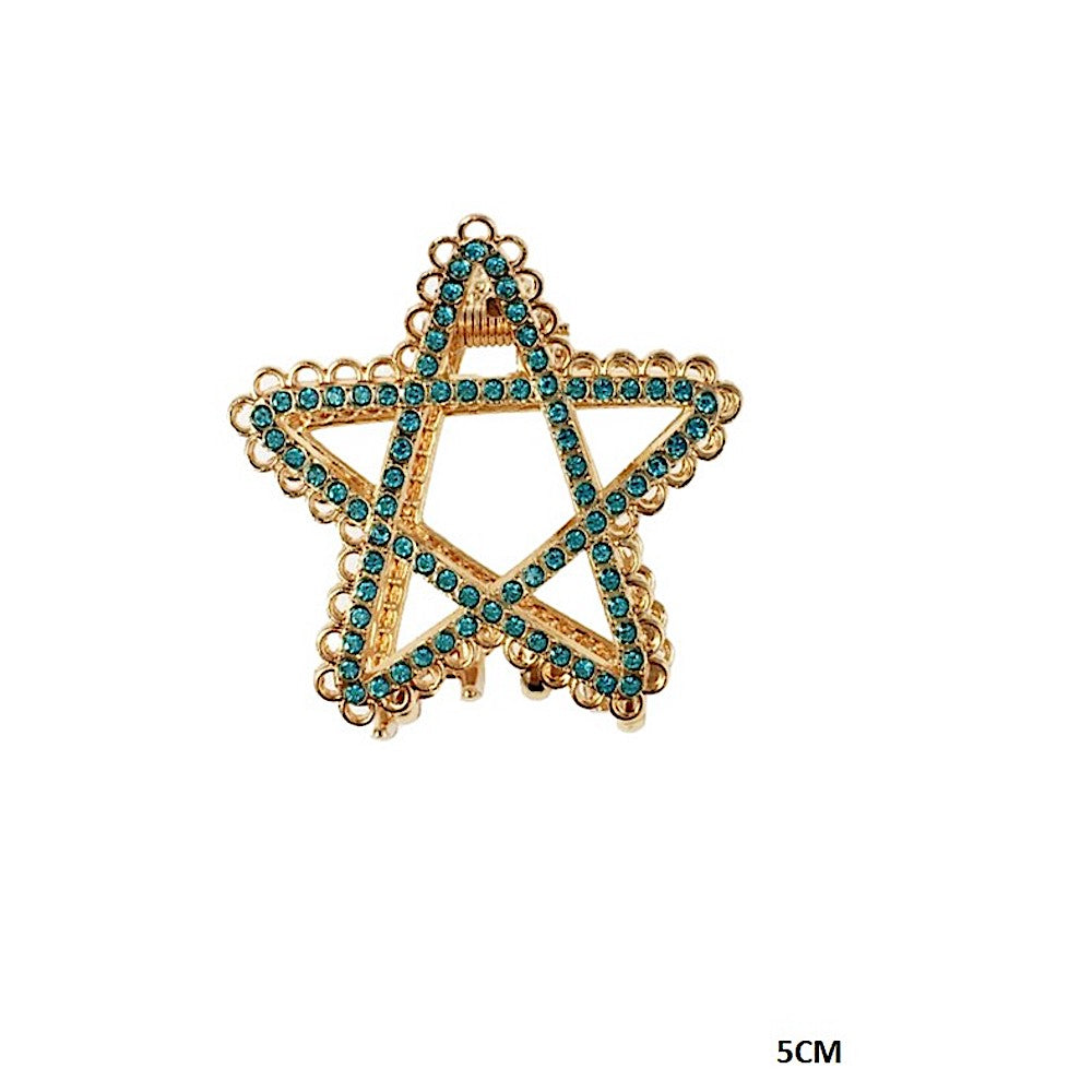 Rhinestone Star Claw Clip