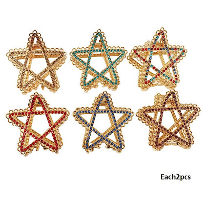 Rhinestone Star Claw Clip