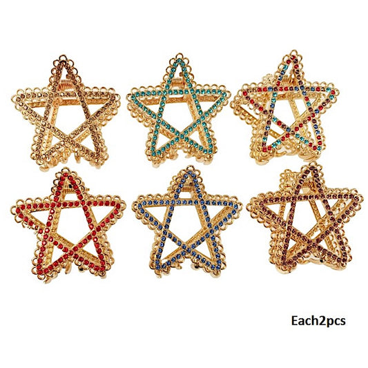 Rhinestone Star Claw Clip