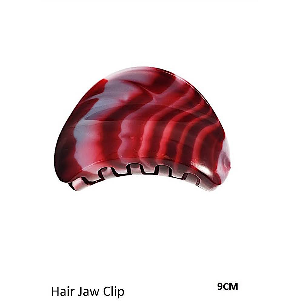 Marble Half Moon Claw Clip