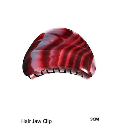 Marble Half Moon Claw Clip