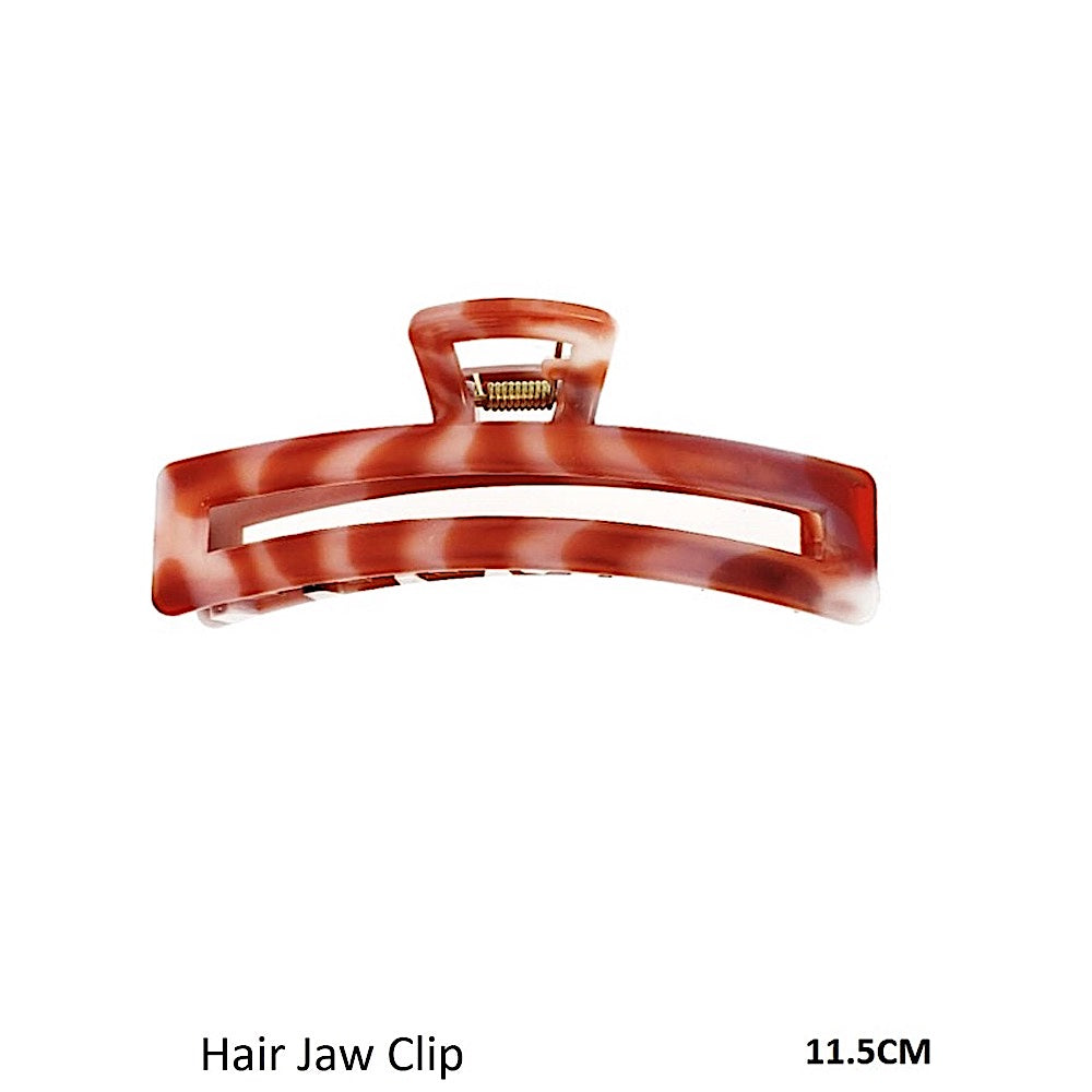 Marble Rectangle Claw Clip
