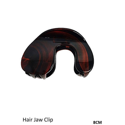 Marble Curve Claw Clip
