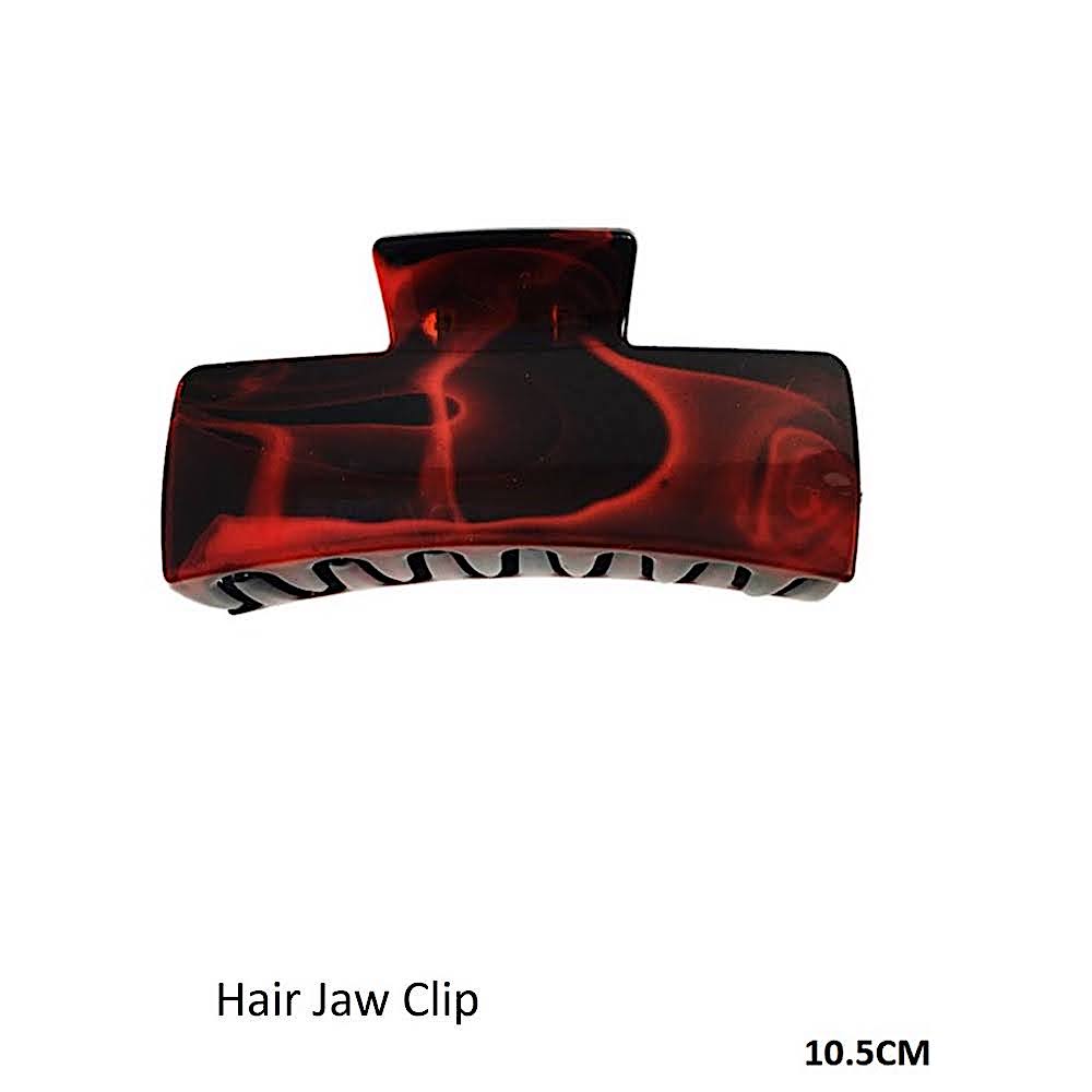 Marble Rectangle Claw Clip