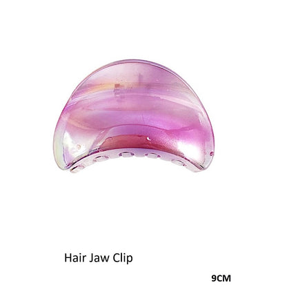 Iridescent Half Moon Claw Clip