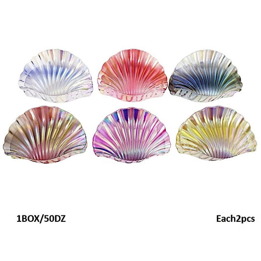 Iridescent Shell Claw Clip