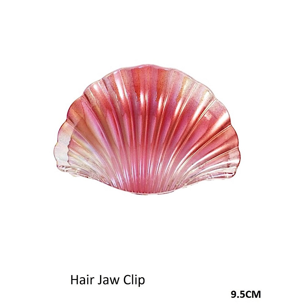 Iridescent Shell Claw Clip
