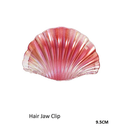 Iridescent Shell Claw Clip