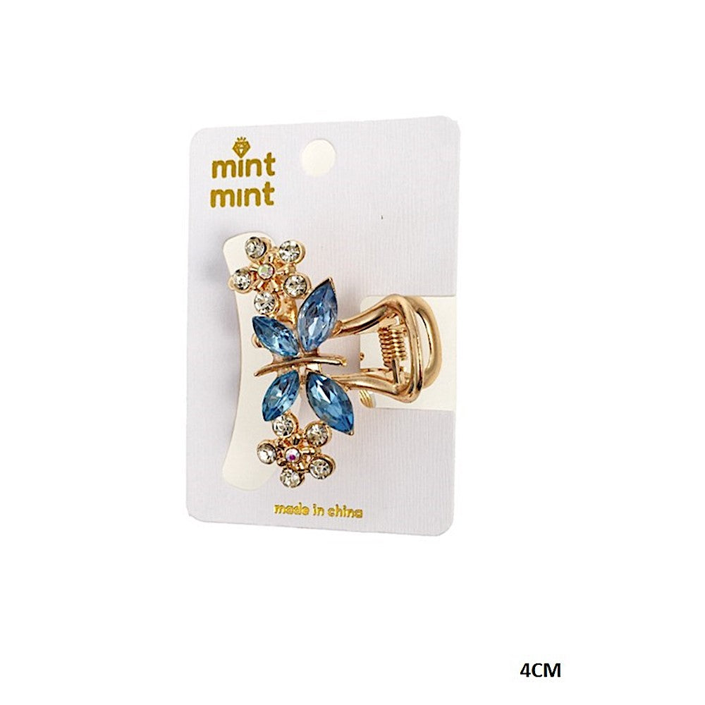 Rhinestone Butterfly Claw Clip