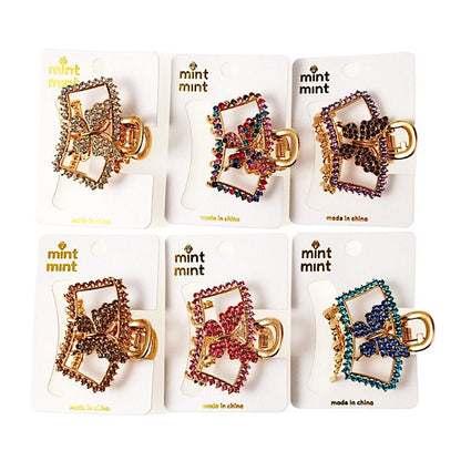 Rhinestone Butterfly Claw Clip