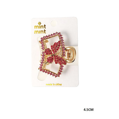 Rhinestone Butterfly Claw Clip