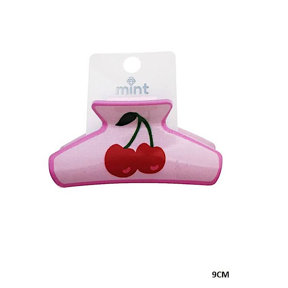 Cherry Print Claw Clip