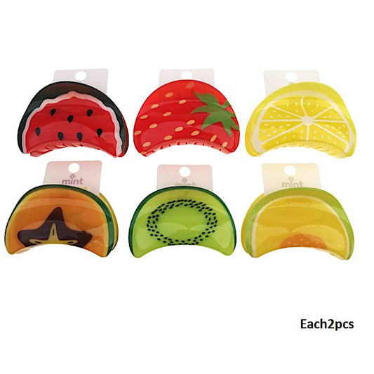 Assorted Fruit Claw Clip