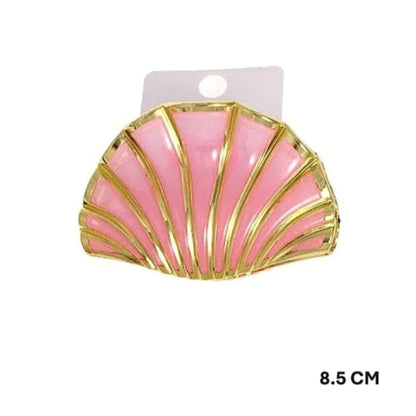 Gold Trim Shell Claw Clip