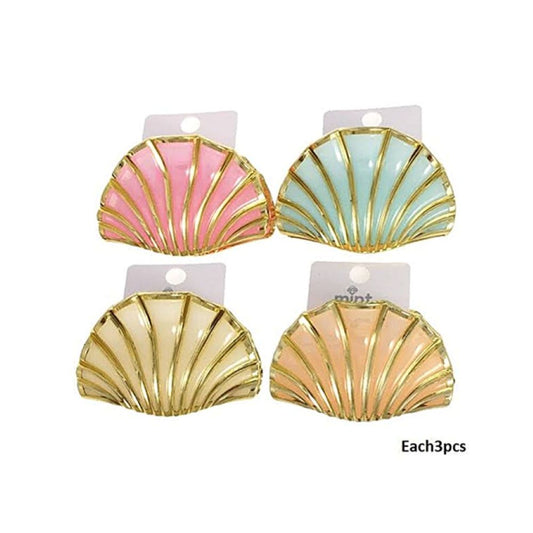 Gold Trim Shell Claw Clip