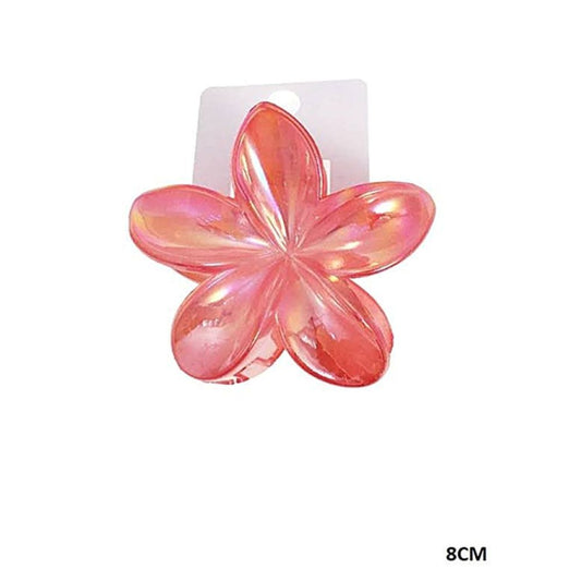 Iridescent Flower Claw Clip