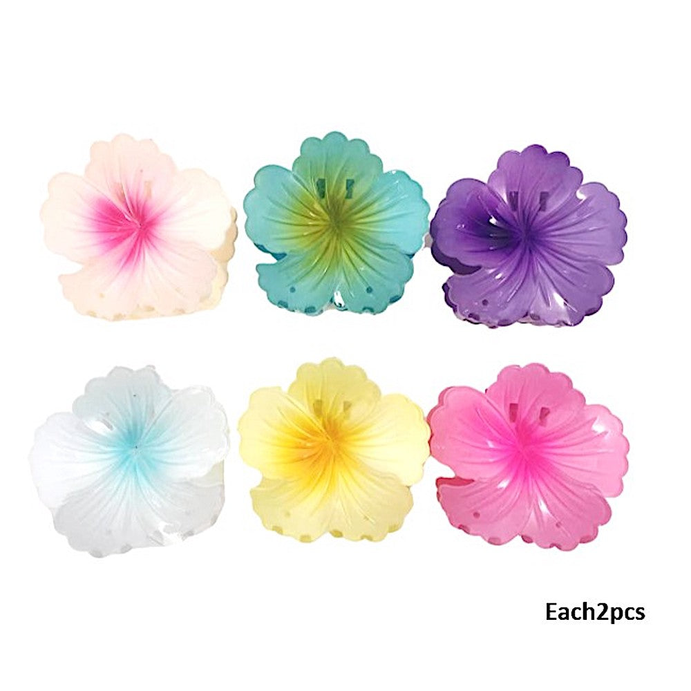 Hibiscus Flower Claw Clip