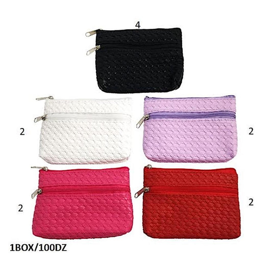 Simple Basketweave Coin Pouch