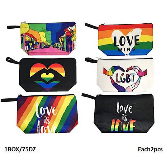 LGBTQ Rainbow Pride Month Cosmetic Pouch