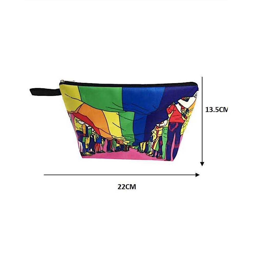 LGBTQ Rainbow Pride Month Cosmetic Pouch
