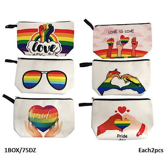 LGBTQ Rainbow Pride Month Cosmetic Pouch